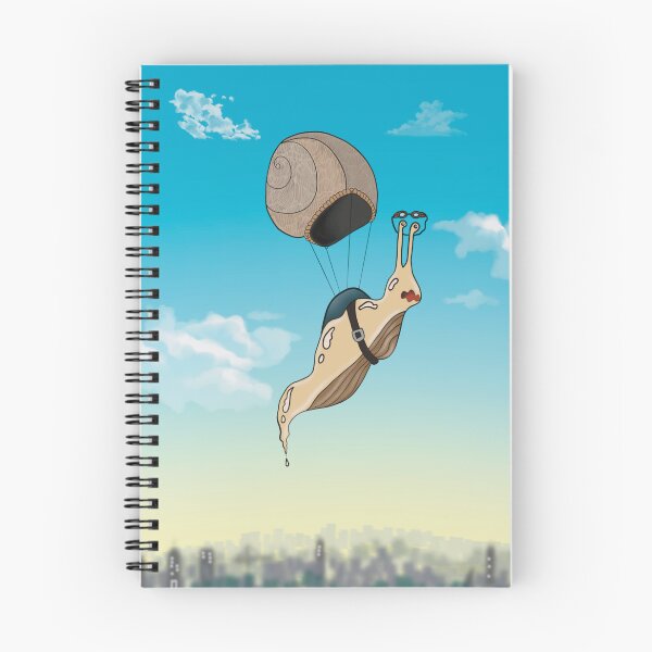 Item preview, Skydiving Snail Cartoon designed and sold by Becky-Poppins.