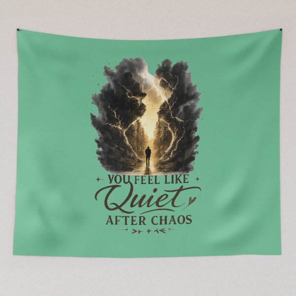 Item preview, You Feel Like Quiet After Chaos Romantic Healing Love Design designed and sold by JagrDesigns.