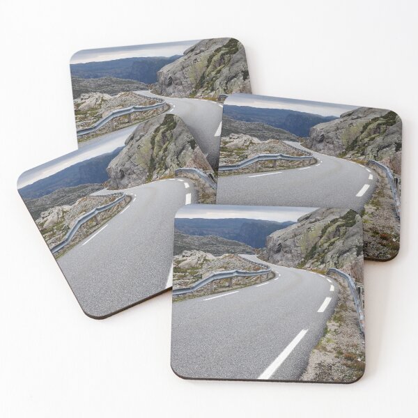 Item preview, Norwegian mountains, winding road - Original photography designed and sold by studio838.