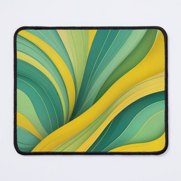 Item preview, Abstract Yellow and Green Wavy Lines designed and sold by Jeallan Designs.