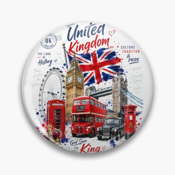 Item preview, United Kingdom – Land of History, Pride & Culture designed and sold by Countries&Cities Shop.