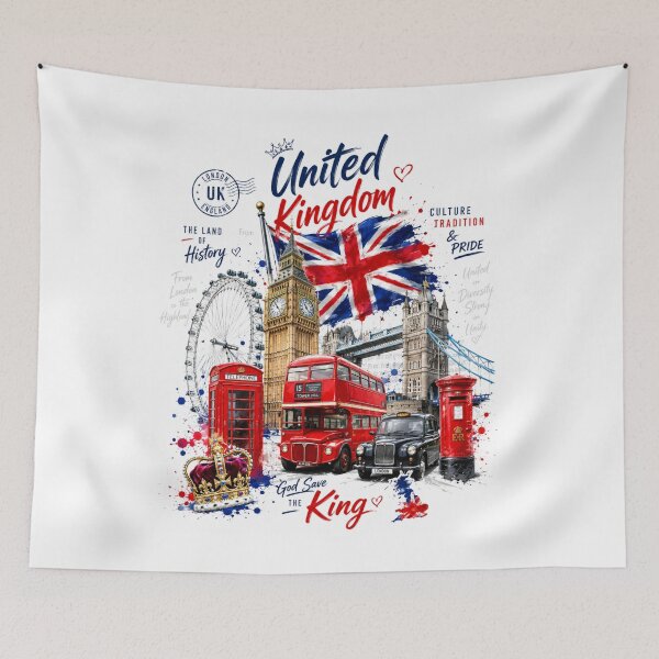 Item preview, United Kingdom – Land of History, Pride & Culture designed and sold by Countries&Cities Shop.