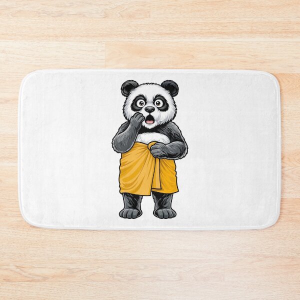 Item preview, Surprised Panda in the Shower designed and sold by PixelsAndJoy.