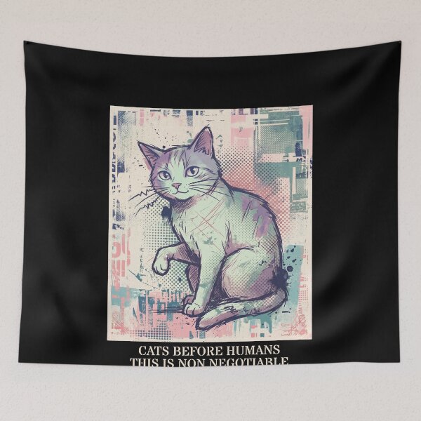 Item preview, Cats Before Humans Non Negotiable designed and sold by The Quiet Thicket.