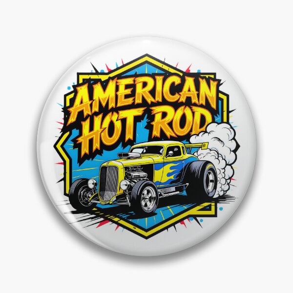Item preview, Yellow American Hot Rod Dragster Burnout Art designed and sold by rgagliardi2017.