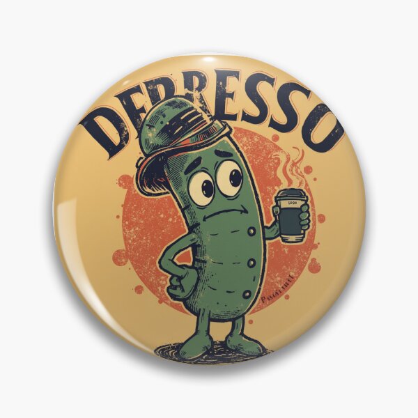 Item preview, Depresso Without My Espresso Retro Mascot designed and sold by Concrete Calm.
