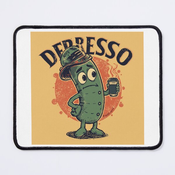 Item preview, Depresso Without My Espresso Retro Mascot designed and sold by Concrete Calm.