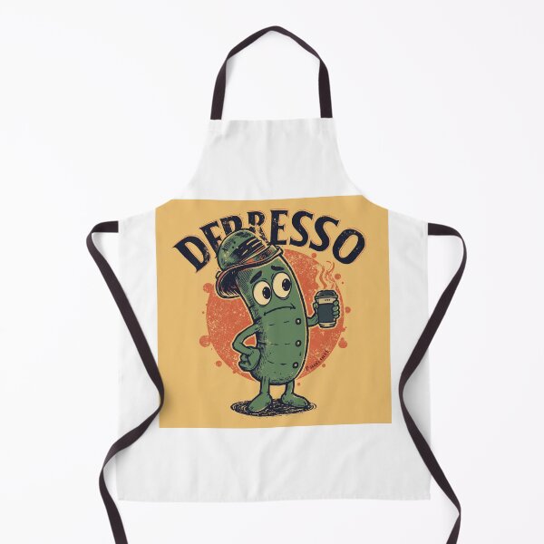 Item preview, Depresso Without My Espresso Retro Mascot designed and sold by Concrete Calm.