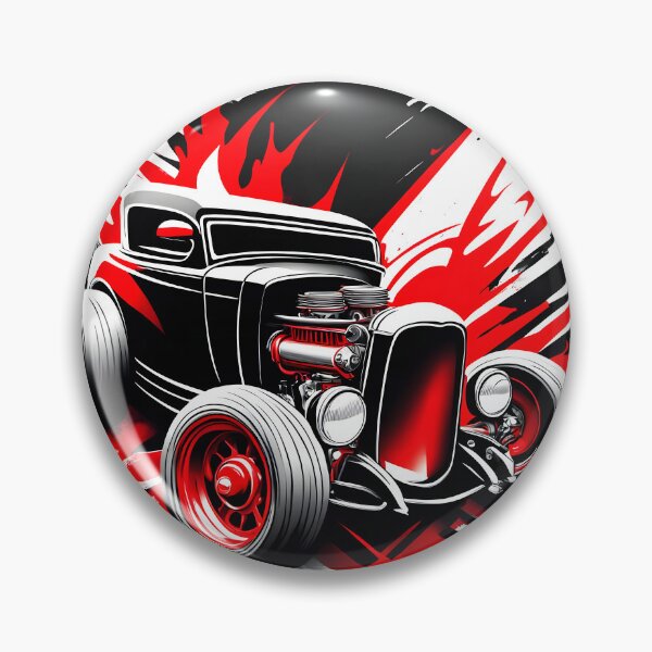 Item preview, Dynamic Red and Black Hot Rod Abstract designed and sold by rgagliardi2017.