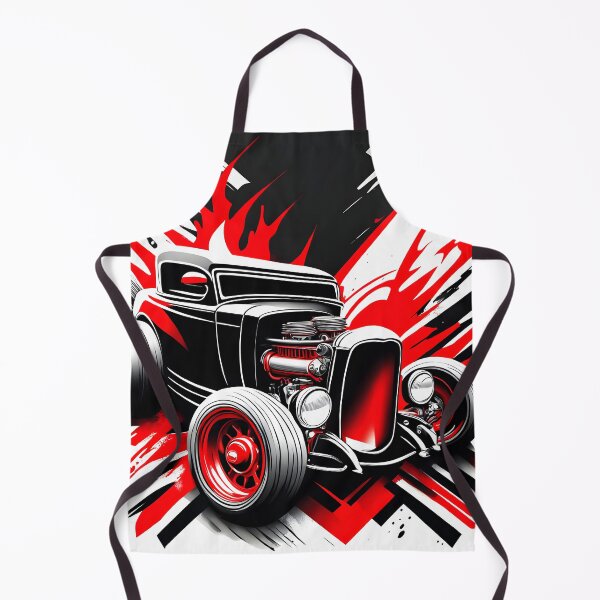 Item preview, Dynamic Red and Black Hot Rod Abstract designed and sold by rgagliardi2017.