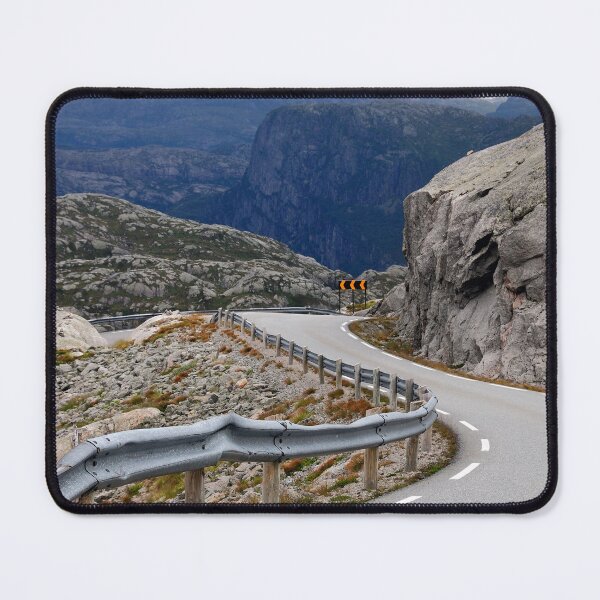 Item preview, Norwegian mountains, winding road - Original photography designed and sold by studio838.