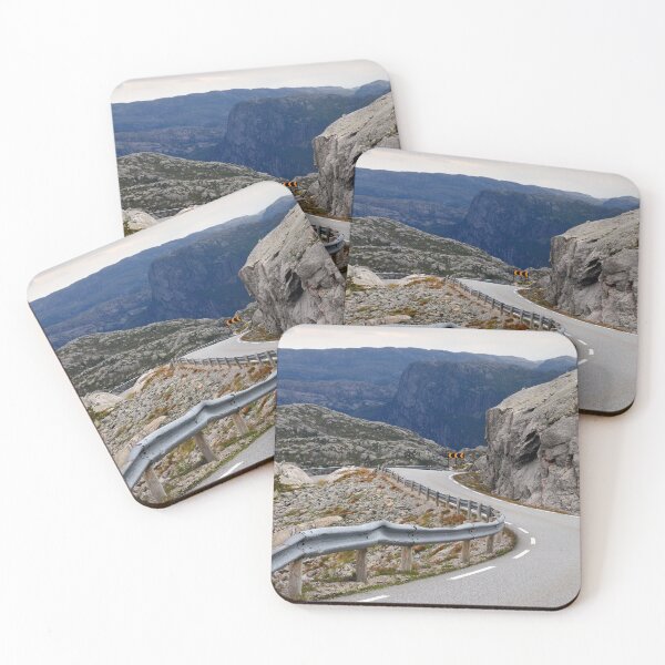 Item preview, Norwegian mountains, winding road - Original photography designed and sold by studio838.