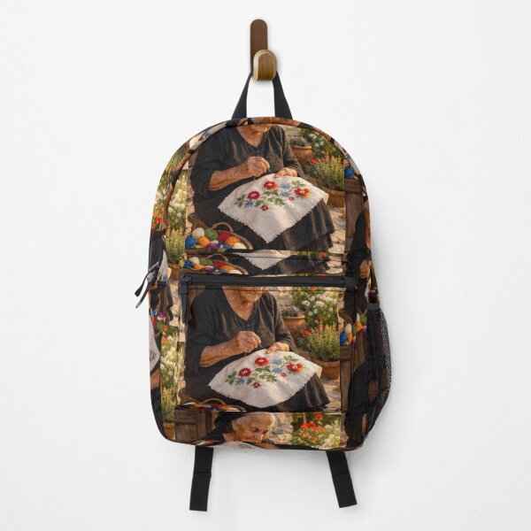 Item preview, The Art of Embroidery in the Courtyard. designed and sold by JoyNest = "The nest of joy".