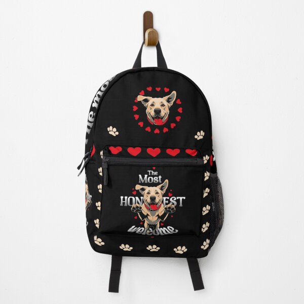 Item preview, The Most Honest Welcome – Happy Dog Greeting designed and sold by ZUMERI.