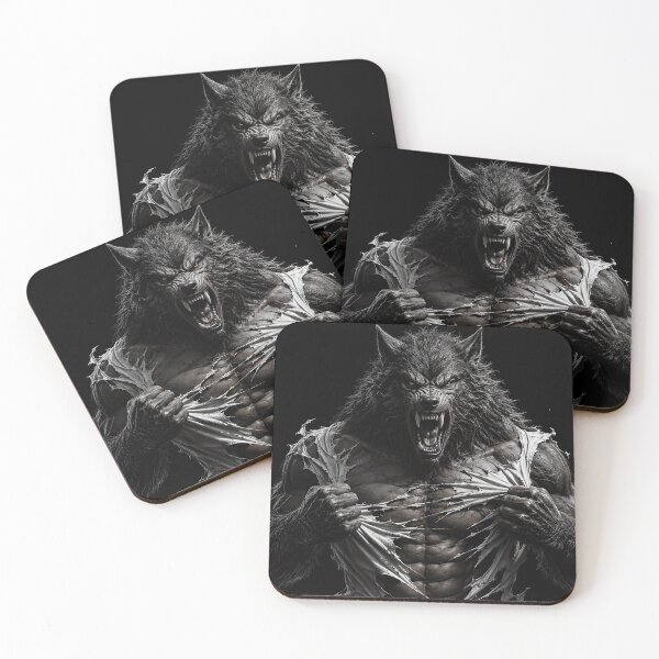 Item preview, Alpha Rage – Werewolf Ripping Shirt Dark Fantasy Design designed and sold by The Confluence.