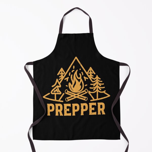 Item preview, Prepper Survival Campfire Wilderness Retro T-Shirt Print designed and sold by Scorpion Creative.