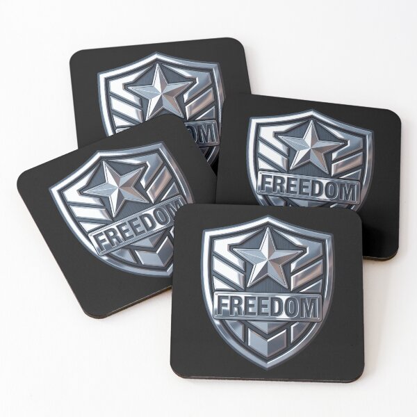 Item preview, Freedom Tactical Chrome Steel Shield Patriotic designed and sold by OldGloryForge.