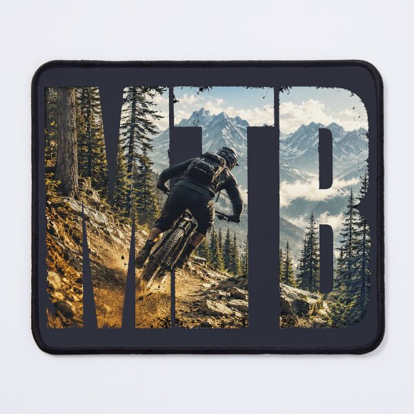 Item preview, MTB Rider Graphic Lettering Design designed and sold by BlaizerB.