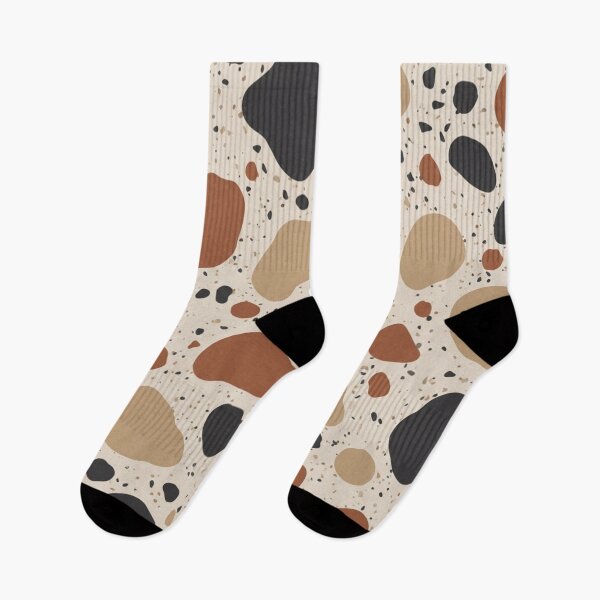 Item preview, Earthy Modern Terrazzo Abstract Stone Pattern designed and sold by TheDenimArt.