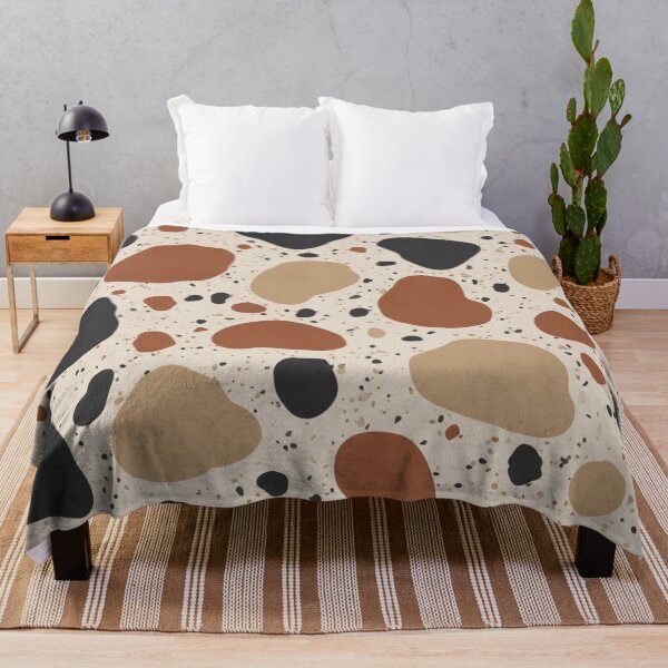 Item preview, Earthy Modern Terrazzo Abstract Stone Pattern designed and sold by TheDenimArt.