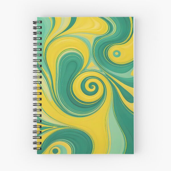 Item preview, Abstract Green and Yellow Wavy Lines designed and sold by Jeallan Designs.