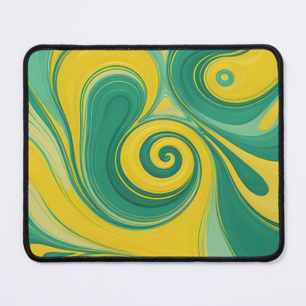 Item preview, Abstract Green and Yellow Wavy Lines designed and sold by Jeallan Designs.