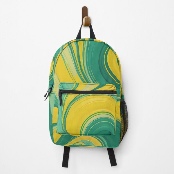 Item preview, Abstract Green and Yellow Wavy Lines designed and sold by Jeallan Designs.