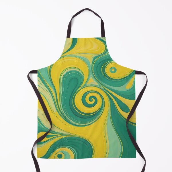 Item preview, Abstract Green and Yellow Wavy Lines designed and sold by Jeallan Designs.