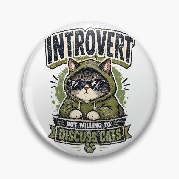 Item preview, Introvert But Willing To Discuss Cats. designed and sold by Mr Lee.