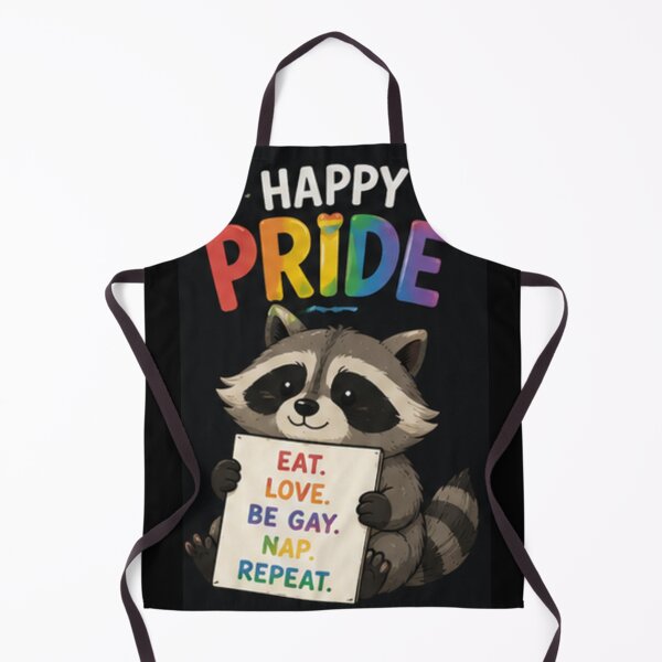 Item preview, happy pride racoon cute designed and sold by cloudzer0000.