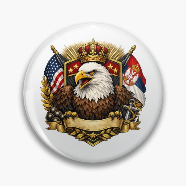 Item preview, Majestic Bald Eagle Heraldic Crest designed and sold by slikar.