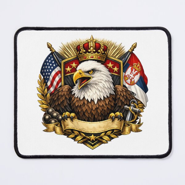 Item preview, Majestic Bald Eagle Heraldic Crest designed and sold by slikar.