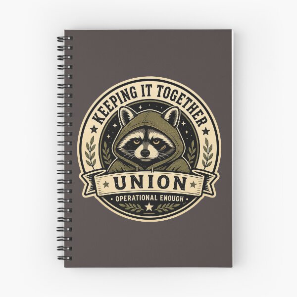 Item preview, Keeping It Together Union Raccoon Hoodie - Operational Enough Vintage Comfort Design  designed and sold by Halejo68.