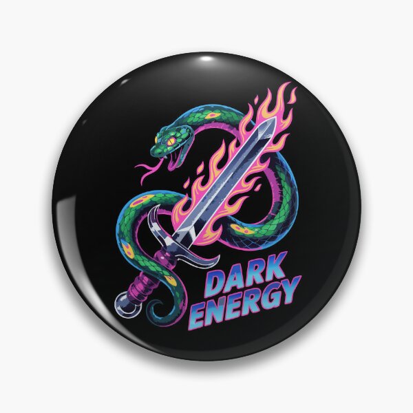 Item preview, Dark Energy Neon Snake and Flaming Sword Retro Fantasy Design designed and sold by Snifferius.
