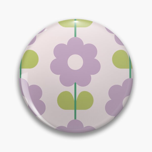 Item preview, Retro Purple and Green Daisy Flowers Floral Pattern designed and sold by winterpumpkin.