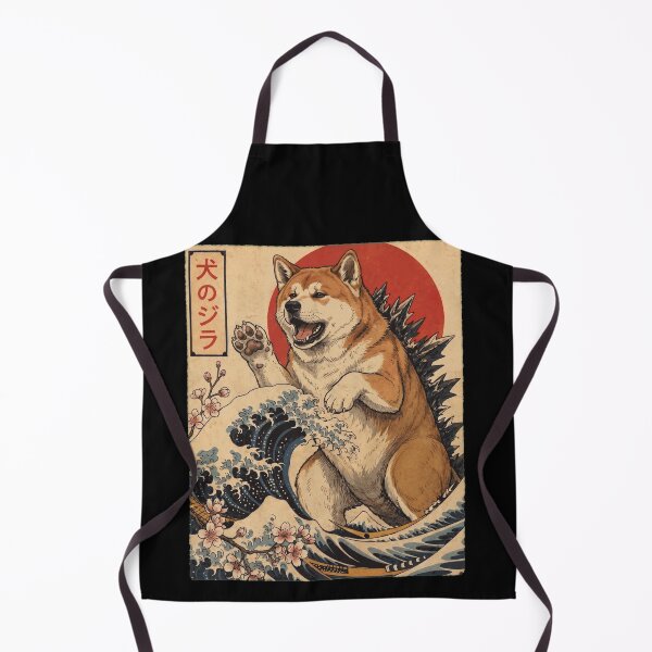 Item preview, Akita Dogzilla Japanese Wave Art Dog Owner designed and sold by TerryConnells.