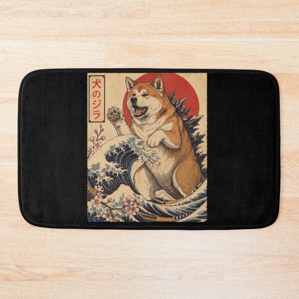 Item preview, Akita Dogzilla Japanese Wave Art Dog Owner designed and sold by TerryConnells.