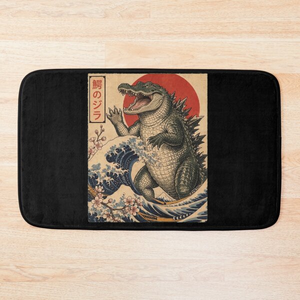 Item preview, Alligatorzilla Japanese Wave Art Animal Alligator Lover designed and sold by TerryConnells.