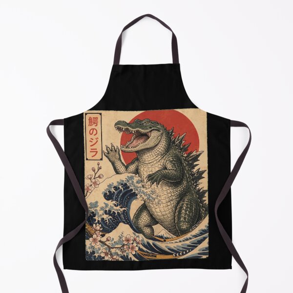 Item preview, Alligatorzilla Japanese Wave Art Animal Alligator Lover designed and sold by TerryConnells.