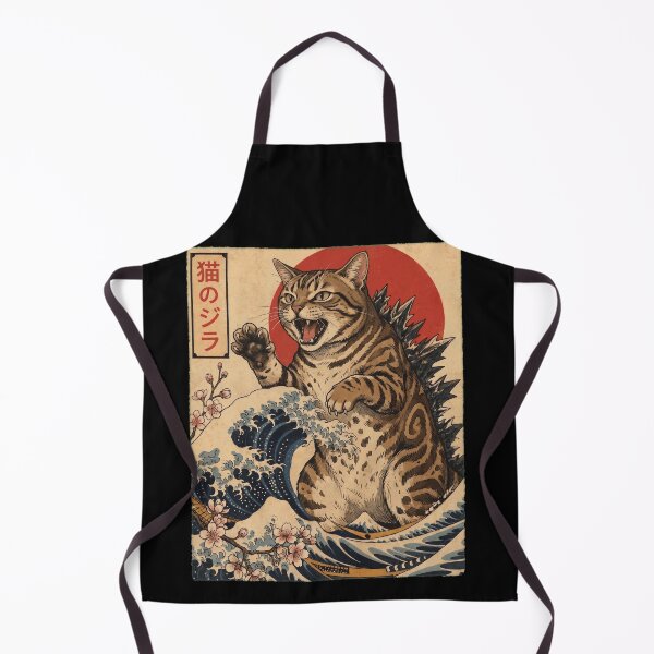 Item preview, American Shorthair Catzilla Japanese Wave Art Cat Owner designed and sold by TerryConnells.