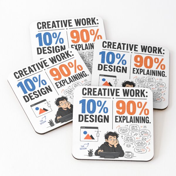 Item preview, Creative Work 10% Design 90% Explaining Tee designed and sold by CoolTShirtDesign.