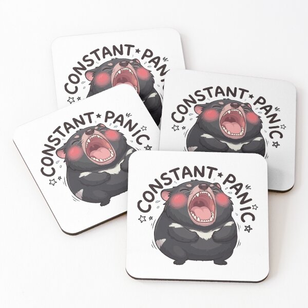 Item preview, Constant Panic Cute Tasmanian Devil Screaming designed and sold by Petzzz.