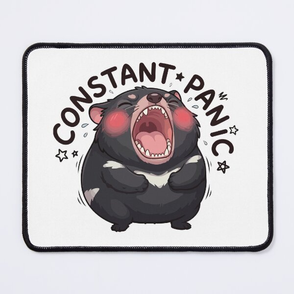 Item preview, Constant Panic Cute Tasmanian Devil Screaming designed and sold by Petzzz.