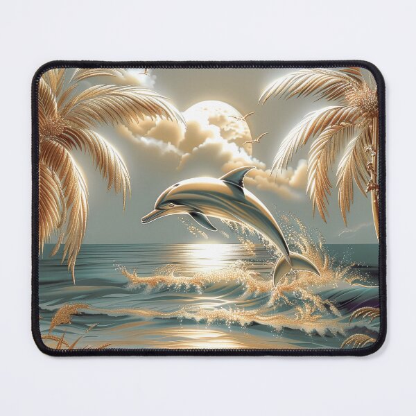 Item preview, Vintage Tropical Dolphin Ocean Sunset designed and sold by MargaretWiktor.