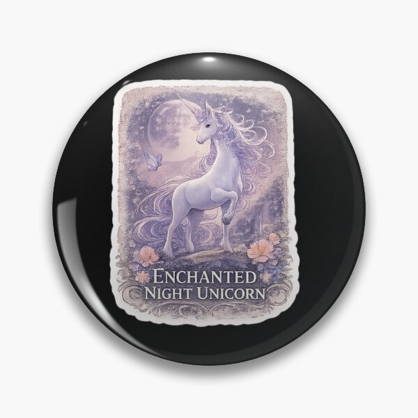 Item preview, Enchanted Night Unicorn Fantasy Vintage Magical Art designed and sold by Artbysarmina.