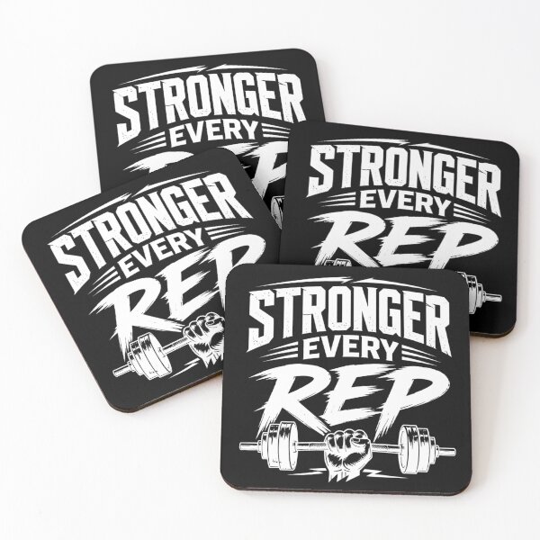 Item preview, Stronger Every Rep – Gym Motivation Design designed and sold by ABLAT_CREATIONS.