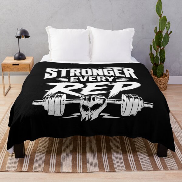 Item preview, Stronger Every Rep – Gym Motivation Design designed and sold by ABLAT-CREATIONS.