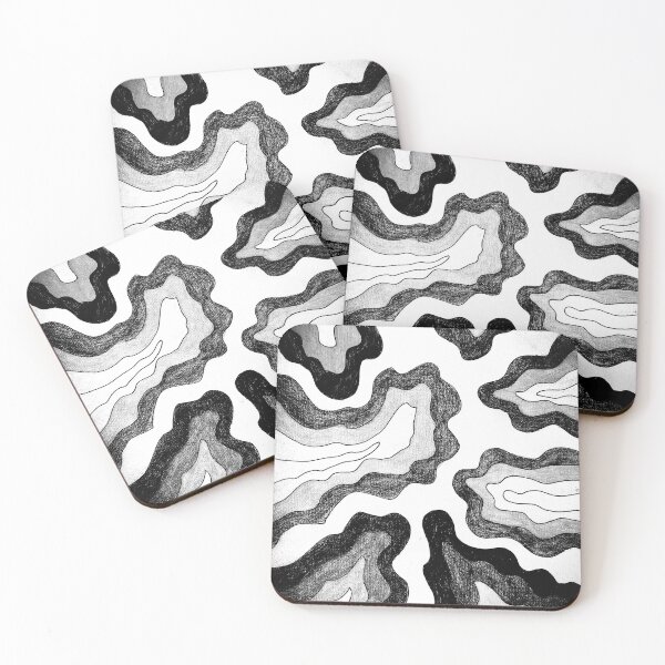 Item preview, Retro Waves - Groovy Abstract Monochrome Art designed and sold by Stitched Stories.