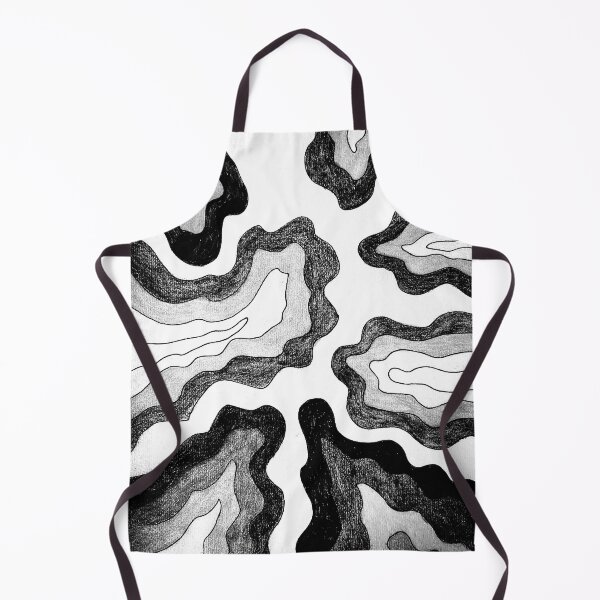 Item preview, Retro Waves - Groovy Abstract Monochrome Art designed and sold by Stitched Stories.