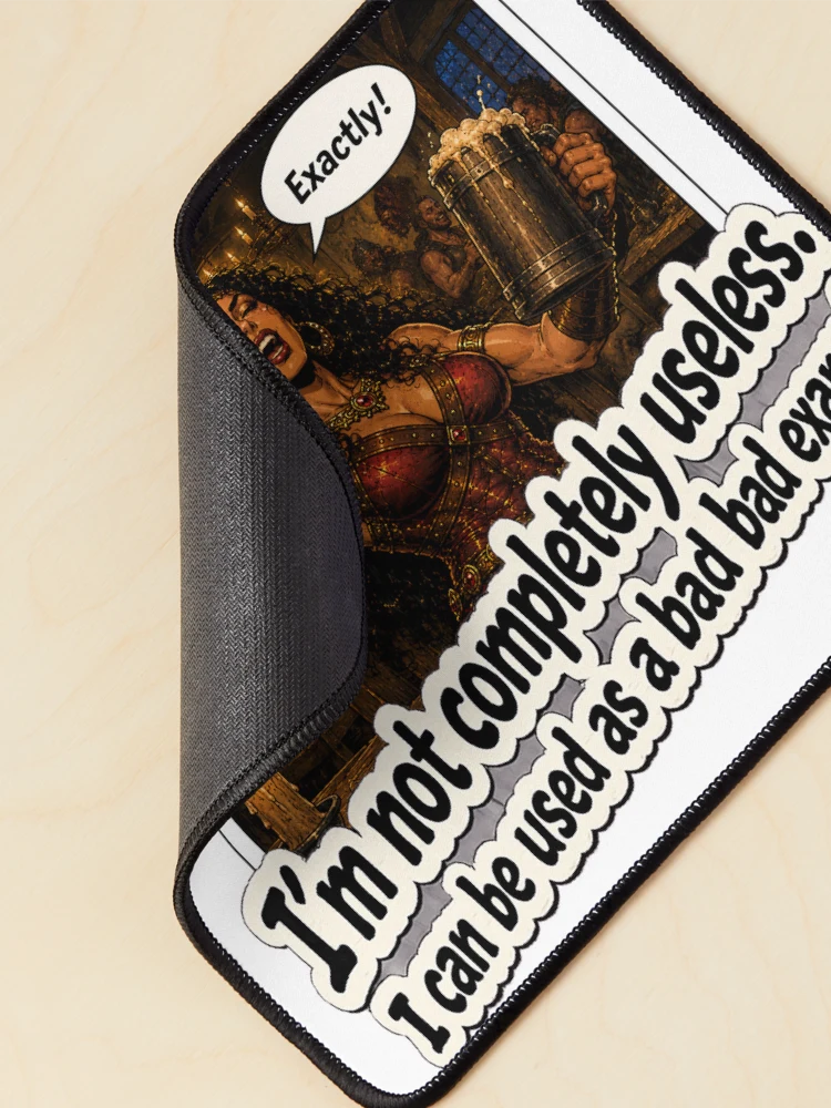 Thumbnail 2 of 5, Mouse Pad, Bad Example designed and sold by R3g3nerator.